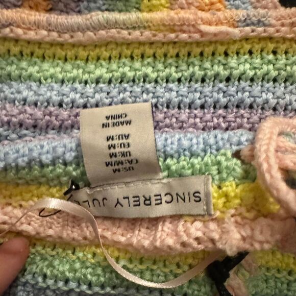 rainbow  bralette / crop top - Picture 3 of 4